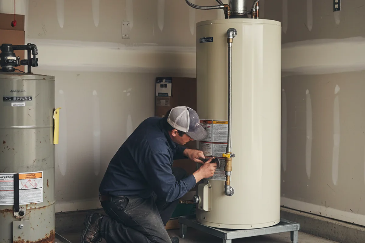 Water heater and shutoff valve replacement in West Chazy